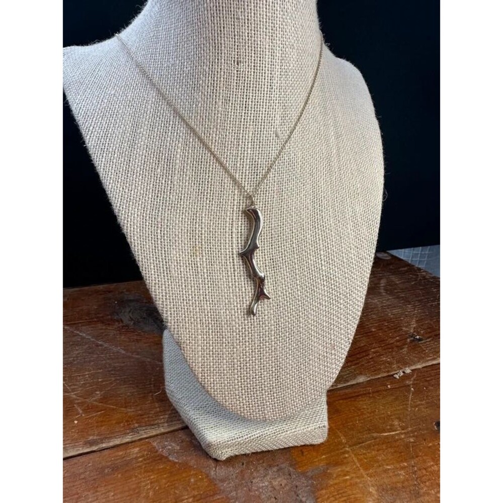 Gold antler necklace